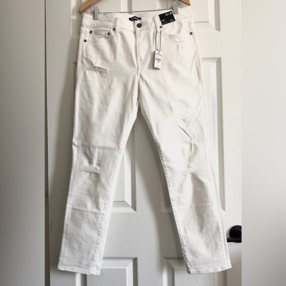 NWT Express White Skinny Jeans for Men
Size 33/30